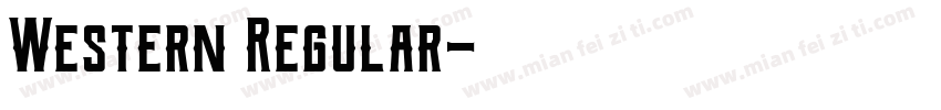 Western Regular字体转换